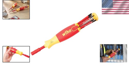 7-Piece Precision Insulated Screwdriver Set - Phillips/Slotted Blades Included - Picture 2 of 6
