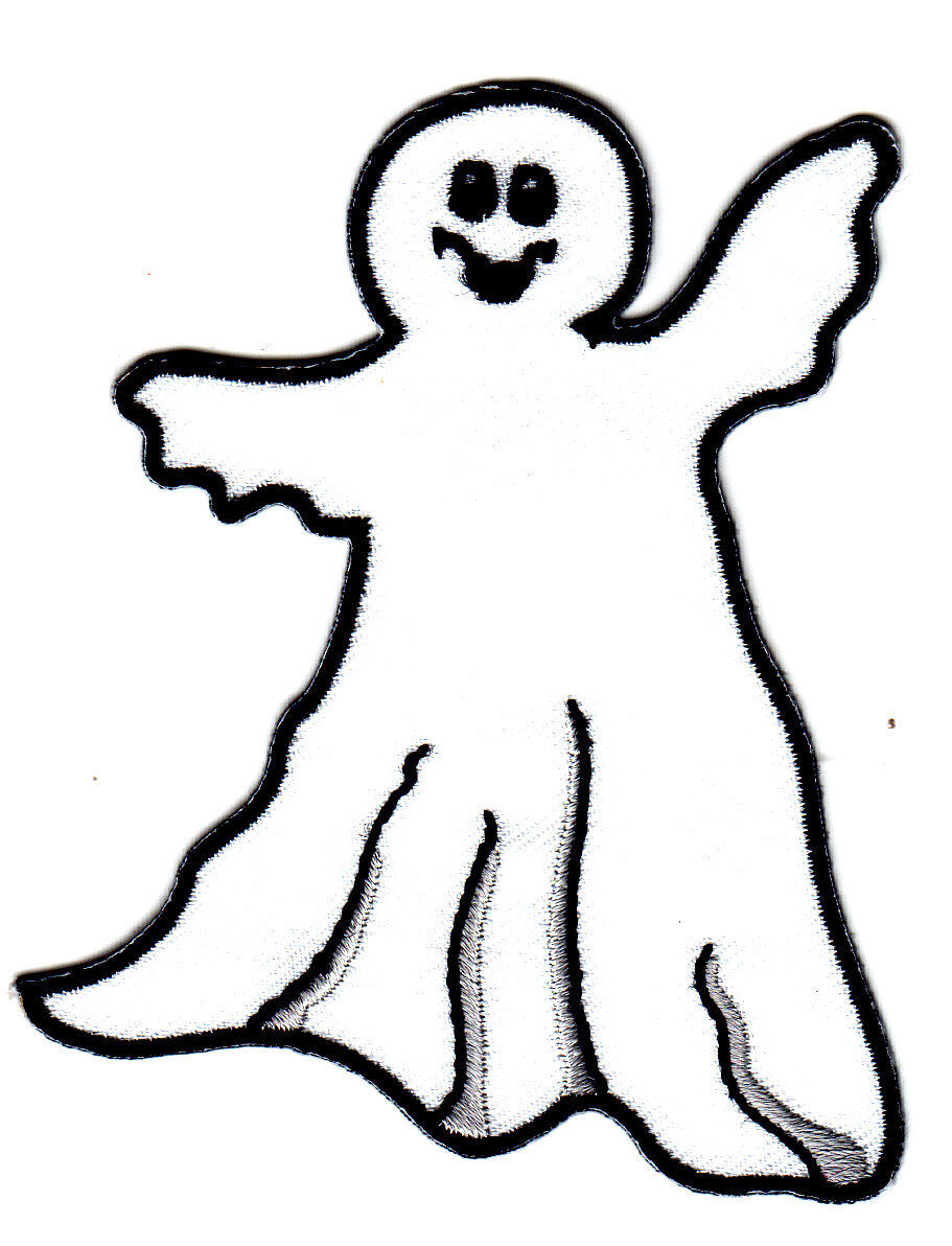 HALLOWEEN GHOST Iron On Patch Scary Ghosts | eBay
