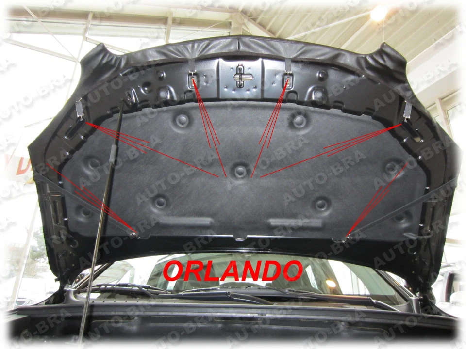 SUJETADOR CAPÓ COCHE apto para Chevrolet Orlando desde 2010 NARIZ FRONTAL MÁSCARA AFINACIÓN Foto 2 de 4