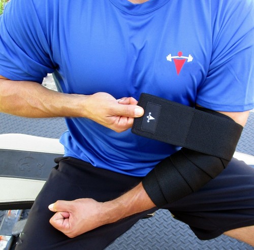 Elastischer Ellbogen Wrap Arm Unterstützung Ärmel Halterung Griff Riemen Fitnessstudio Power Gewichtheben - Bild 16 von 41