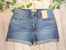 MADEWELL Women s High Waisted Jean Shorts - Style M5773 Blue size 29 NEW
