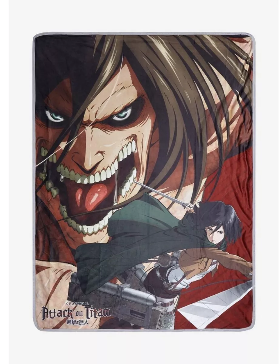 Attack on titan blanket hot topic sale