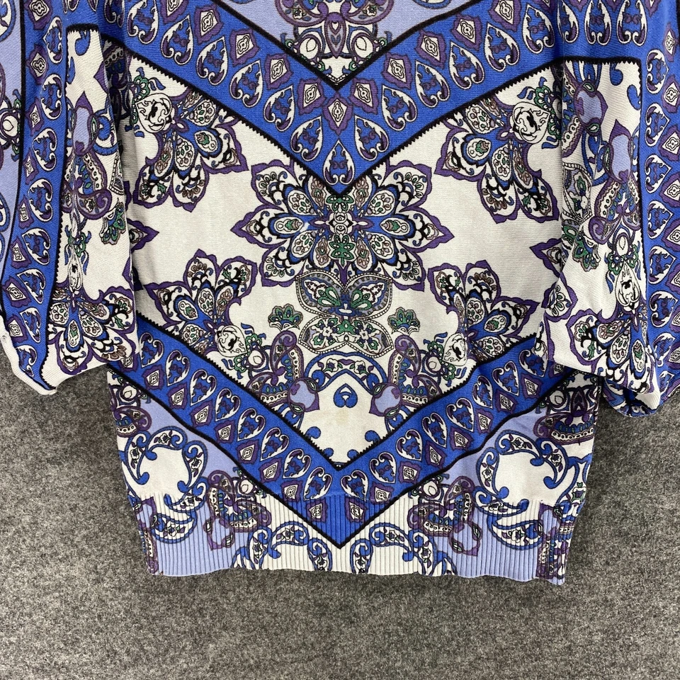 Joseph A. Top Mujer S Pequeño Púrpura Manga Corta Tejido Foto 4 de 4