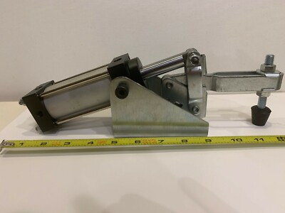 Replaces Destaco 810 - 600#  pneumatic open bar clamp with spindle