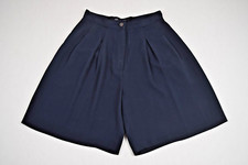 Vintage Pleated Dress Shorts Garfield  Marks Size S/M 90s Navy Blue High Waist