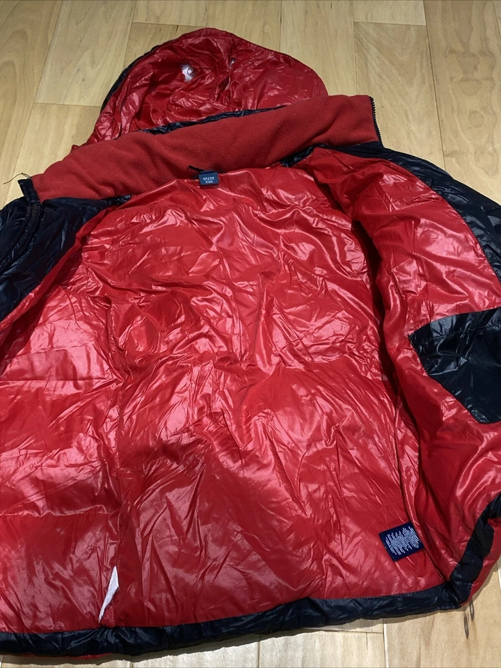 Chaqueta acolchada Polo de Ralph Lauren para niños y jóvenes talla 14/16 grande roja negra Foto 4 de 4