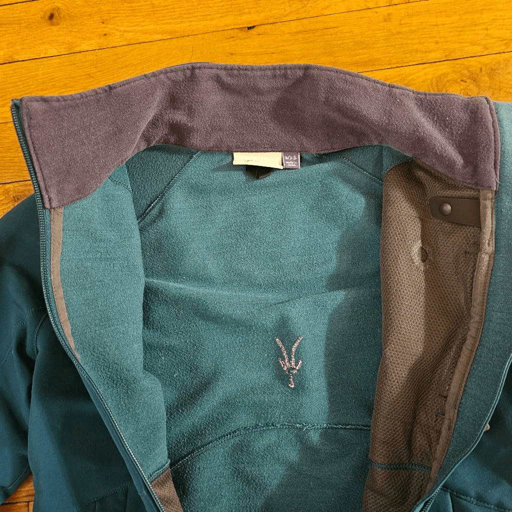 Ibex Sofshell Full Zip Jacket Peak Climawool Logo… - image 5