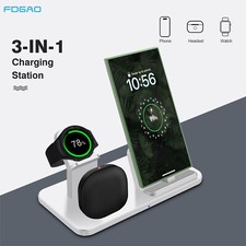 US 3In1 Fast Charger Charging Station For Samsung Galaxy Watch 8/7 S25 Ultra S24