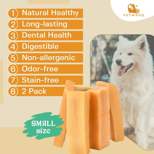 Masticables para perros - queso yak del Himalaya golosinas para perros |sin gluten | 5 piezas masticables de tamaño pequeño - Imagen 7 de 8