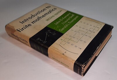 1966 Introduction To Finite Mathematics Math Book Vintage Textbook Hardback