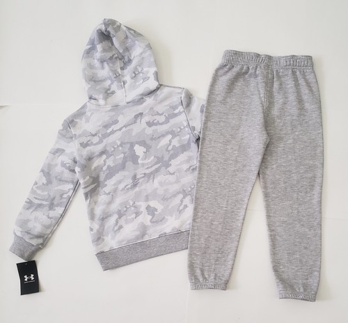 Boy's UNDER ARMOUR size 5 Sweatshirt Hoodie & Pants 2 Piece Set Long Sleeve NWT - Foto 5 di 5