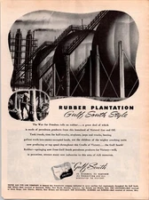 VINTAGE 1944 THE GULF SOUTH RUBBER PLANTATION PRINT AD