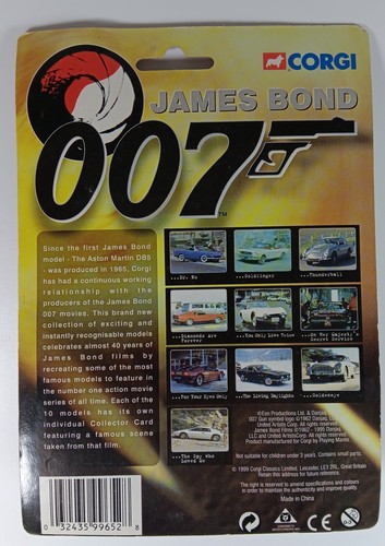 Corgi James Bond Car: Thunderball + Collector Card. Unopened Pack. 1999. - Bild 2 von 3
