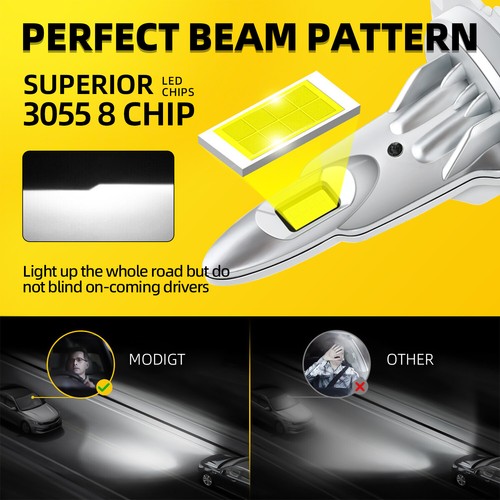 For Mazda Tribute 2001-2008 2 X H1 LED- Headlight Globe Fog Light Bulb - Picture 4 of 13