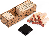 Buchstaben Stempel, 40 StüCk Holzstempel - Buchstaben, Zahlen Und Symbole Set, K