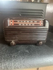 Vintage 1940s Philco Transitone Bakelite Radio Table Top Not Working for Parts