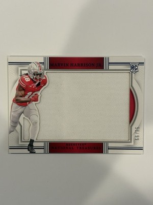2024 Panini National Treasures Patch Marvin Harrison Jr. Rookie /25 