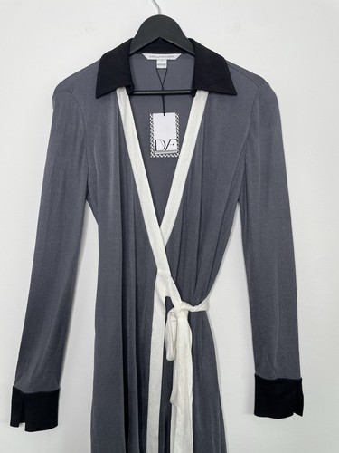 NWT Diane von Furstenberg Cybil Two Long Wrap Dress US 6 UK 10 DVF - Picture 2 of 6