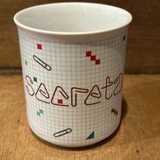 Vintage NAPCO 1980s Early Computer Era Secretary Mug Paperclips Graph Paper