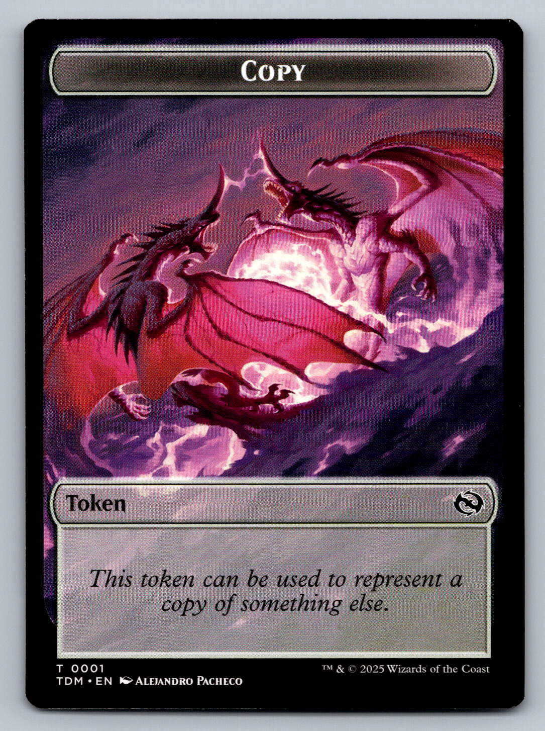 Copy T 0001 / Soldier T 0032 Double-Sided Token Tarkir: Dragonstorm Regular