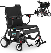 Ultra Lightweight Carbon Fiber Electric Wheelchair - 36 Lbs, Foldable Design