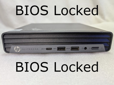 BIOS LOCKED | HP EliteDesk 800 G6 Mini i7-10700T 16GB 20J45UT No SSD/OS/AC Adapt