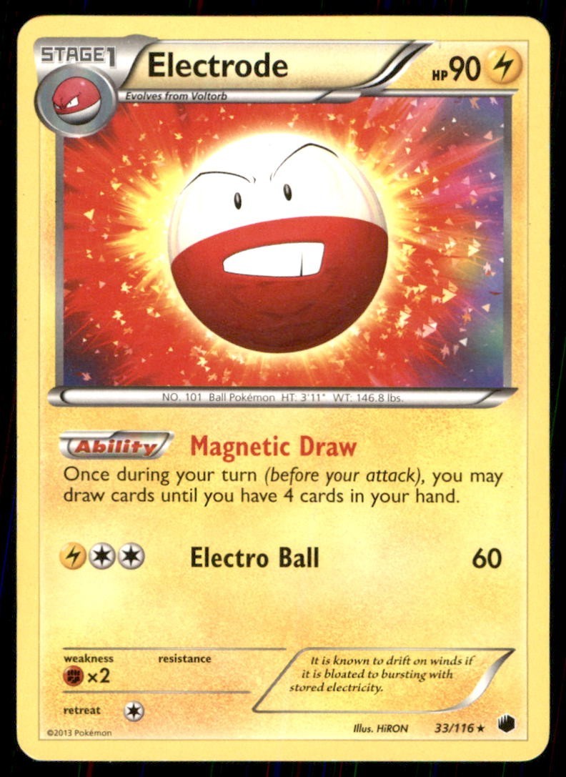 Pokémon TCG Pokémon Electrode Electrode Holo Rare