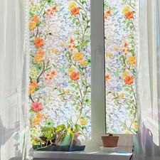 Window Privacy Film, Rainbow LightBlocking Static Cling Film, UV  Heat Block...