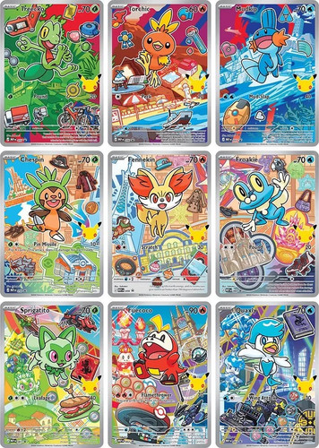 Pokemon First Partner Series 3 Illustration Full Set Of 9 Cards NM