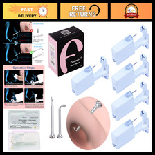 5 Pack Disposable Nose Piercing Kit - Self-Piercing Gun, Nose Rings Studs