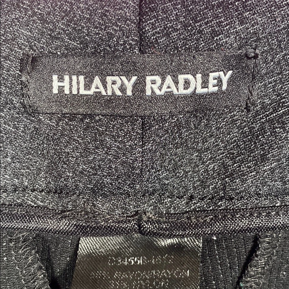 Hilary Radley Medium Charcoal Gray Slim Stretch Pants Office Trousers Workwear - Image 3 of 4