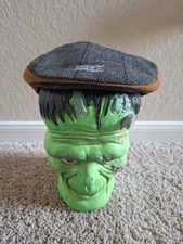 Celtic Knot Cabbie Hat/ Newsboy Cap - Patrick Francis Herringbone Tweed Size L