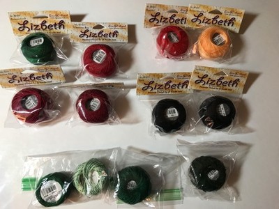 Lizbeth Egyptian Cotton Crochet Thread Size 80, Pick the Color from Pictures