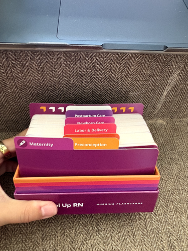 Level Up RN Maternity Edition 3 Nursing Flashcards Study Set NCLEX Prep NEW - Picture 2 of 2