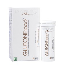 Glutone 1000 L-Glutathione 600mg, Vit C, 15 Tabs, Orange Flavour