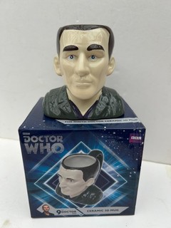 Doctor Who Ninth Doctor Christopher Eccleston Ceramic 3D Mug