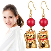 1 Paar Katzen-Ohrringe, Kawaii-Katzen-Ohrringe, KäTzchen-Ohrringe, Schmuck FüR