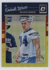 2016 Donruss Optic Rookies Red & Yellow Derek Watt #114 00em