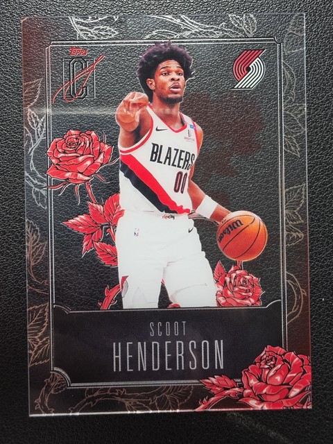 2025-26 Topps Signature Class Roses Acetate #R15 Scoot Henderson SSP Blazers