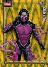 2026 Topps Chrome Marvel #143 Rapid 1st Gold/Yellow Raywave Refractor, #37/50