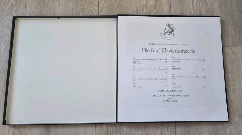 Beethoven Ludwig van Die 5 Klavierkonzerte DECCA Georg Solti Vladimir Ashkenazy - Bild 2 von 4