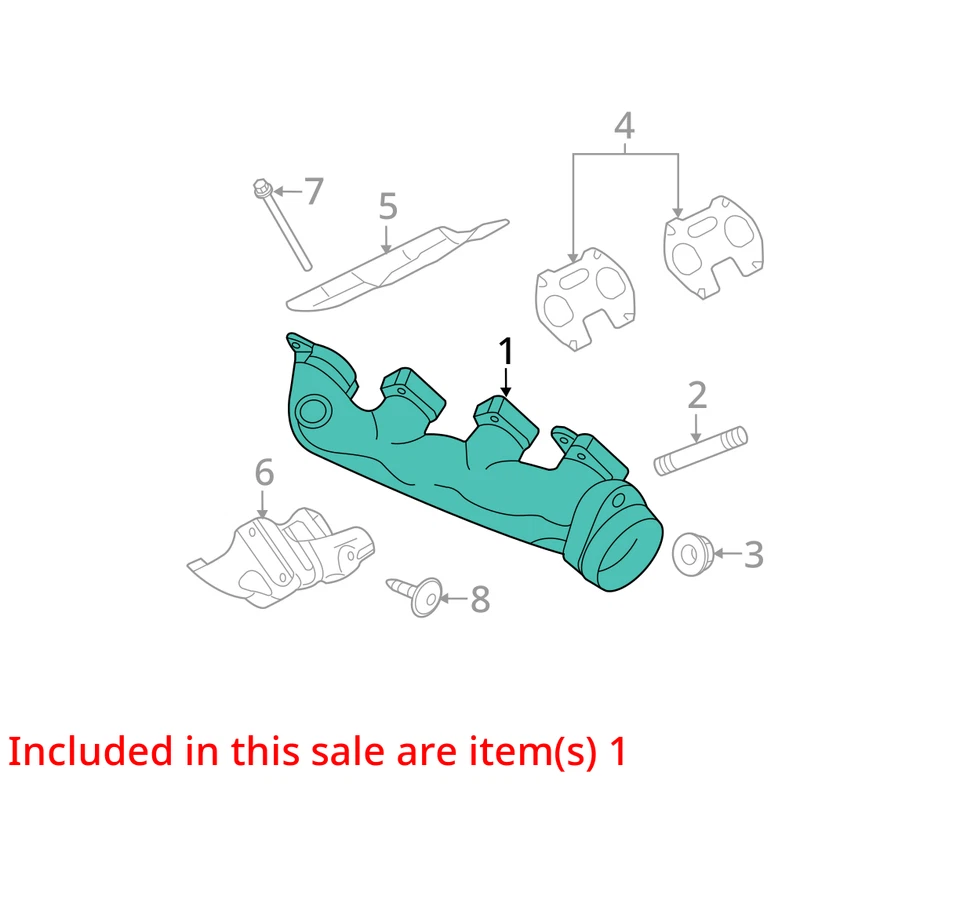 Ford F150 2005 colector de escape OEM 110 k millas - LKQ405041671 Foto 4 de 4