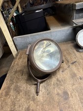 Antique Old Nautical Marine Boat Ship Spotlight Search Spot Light Lamp Brass Usa