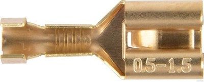 100x HERTH+BUSS ELPARTS 50251417 Crimpverbinder 6,3 x 0,8 mm, 0,5 - 1 mm²