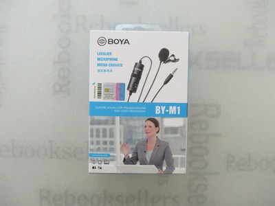 BOYA Lavalier Lapel Microphone - No Battery, by-M1 Pro ll Omnidirectional Cond..
