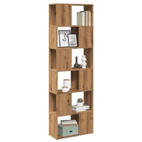 BüCherregal Raumteiler Artisan-Eiche 60X24X186 Cm
