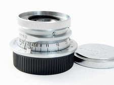 Leica Summaron 3.5cm F3.5 L39 Wide Angle Prime Lens Silver Leitz from Japan