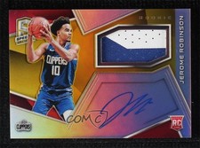 2018 Panini Spectra Rookie Jersey Gold Prizm 1/10 Jerome Robinson #105 Auto 7zf
