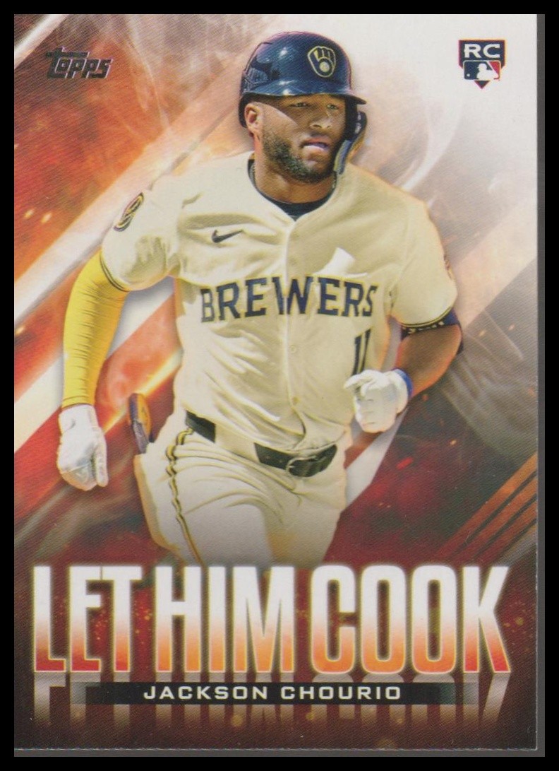 2024 Topps Update #LHC-19 Jackson Chourio Let Him Cook Blue