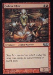 Goblin Piker #141 Magic 2012 (M12) MTG Common